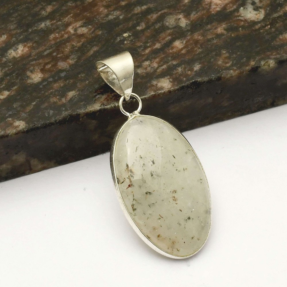 Moss Agate Ethnic Handmade Pendant Jewelry Gift For Women 1.92 Inch AP-43206