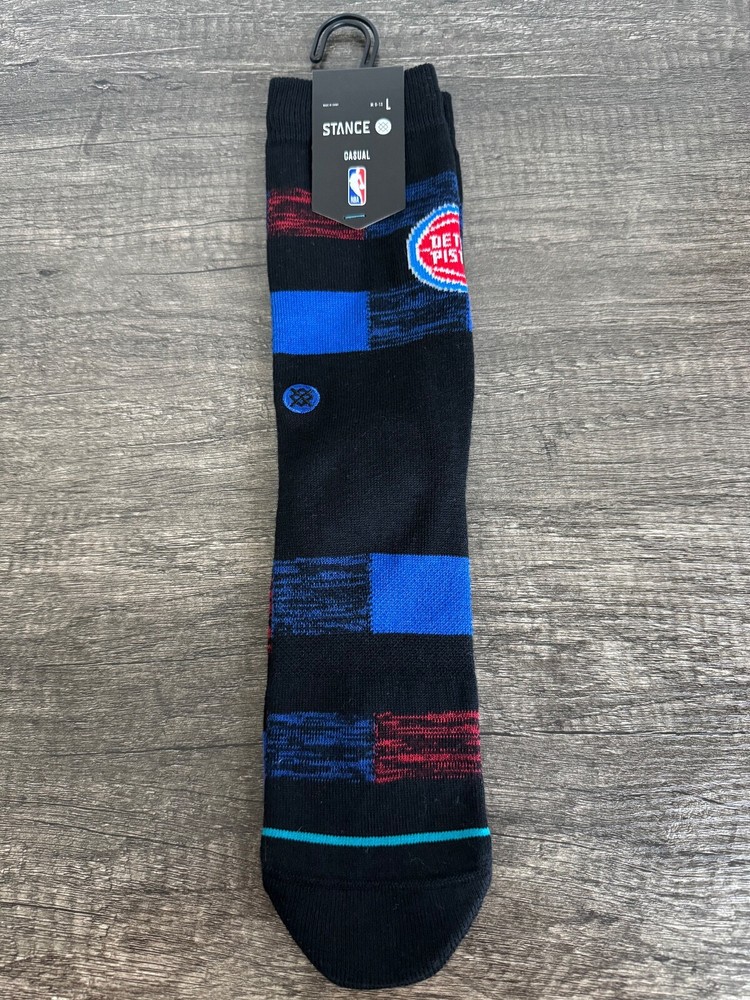 Stance x NBA Detroit Pistons Cryptic Crew Socks Men’s LARGE Size 9-13 (NWT)