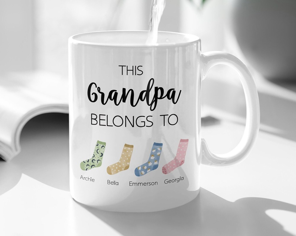 Customizable Grandpa Mug Best Grandpa Mug Fathers Day Personalized Mug First