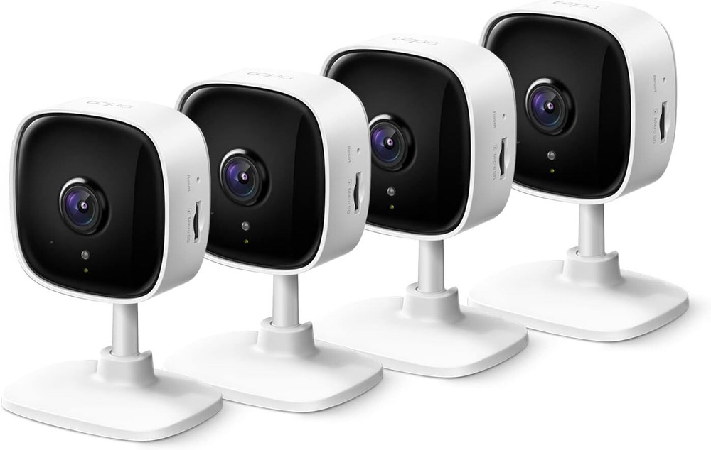 TP-Link Tapo 2K Security Camera for Baby Monitor,  4-Pack (Tapo C110P4)