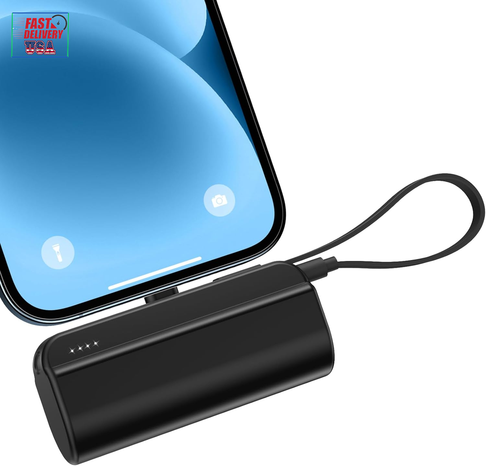 5000Mah Mini Portable Charger Compatible with Iphone 14/13/12/11/XR/XS/X/8/7/6,