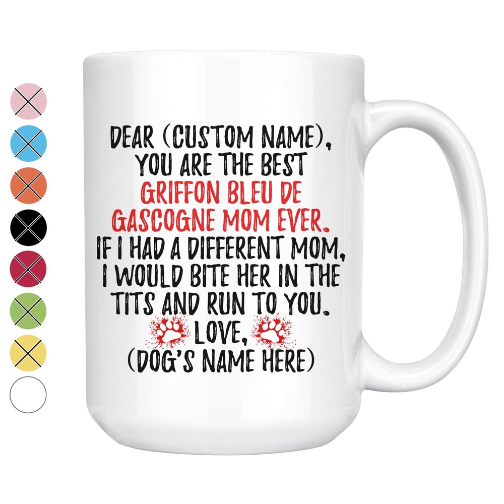 Custom Griffon Bleu de Gascogne Dog Mom Mug Gift for Women Owners