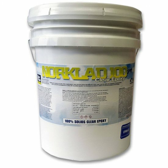 Norklad 100M - 100% Solids Epoxy Clear Coating, 3 Gallon Kit for 350+ SQ/FT