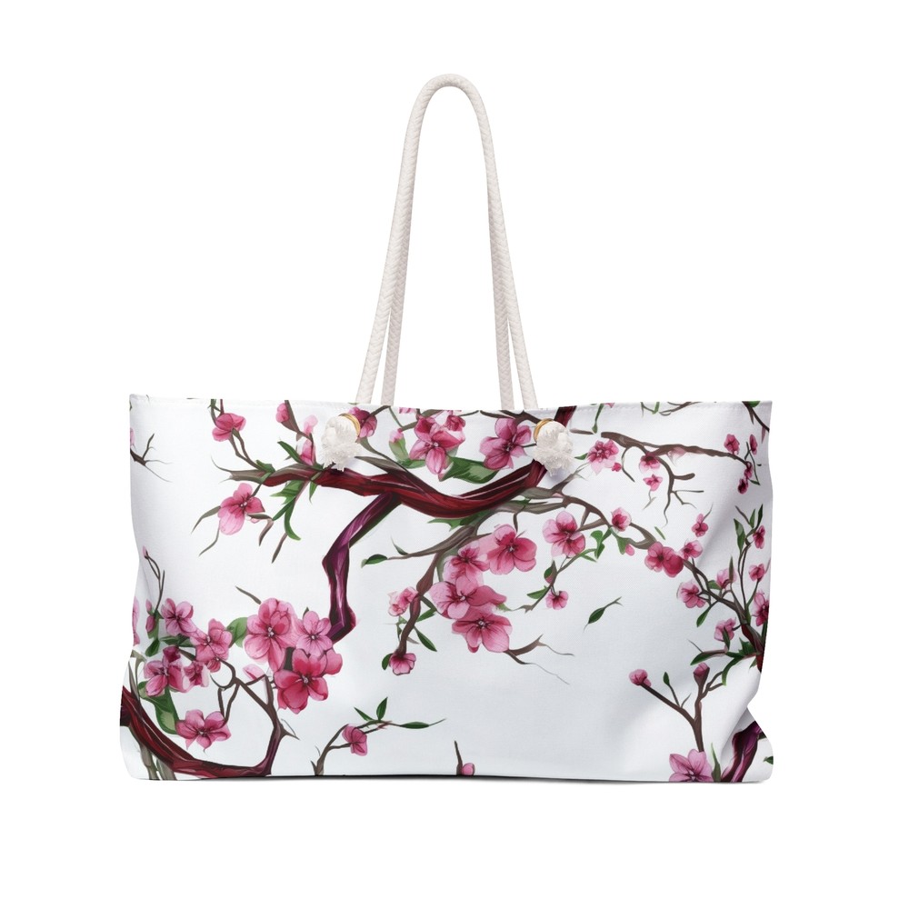Blooming Cherry Blossom Weekender Bag | Stylish Travel Tote for Getaways