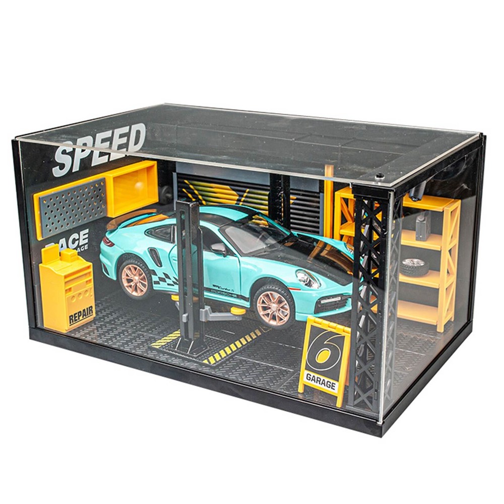Diorama 1:24 Model DIY Repair Shop Model Diecast Car Garage Scene Model Toy Gift