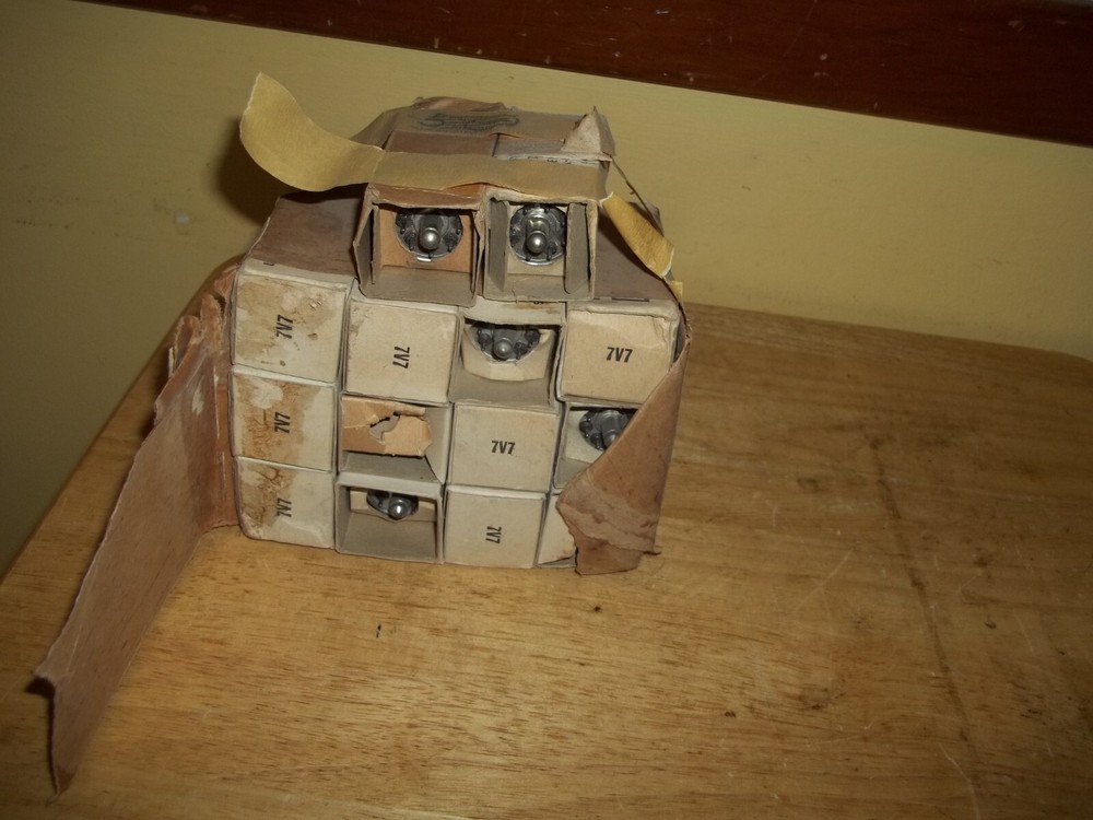 14-Sylvania JAN-CHS 7V7 Vacuum Tubes,Unused NOS