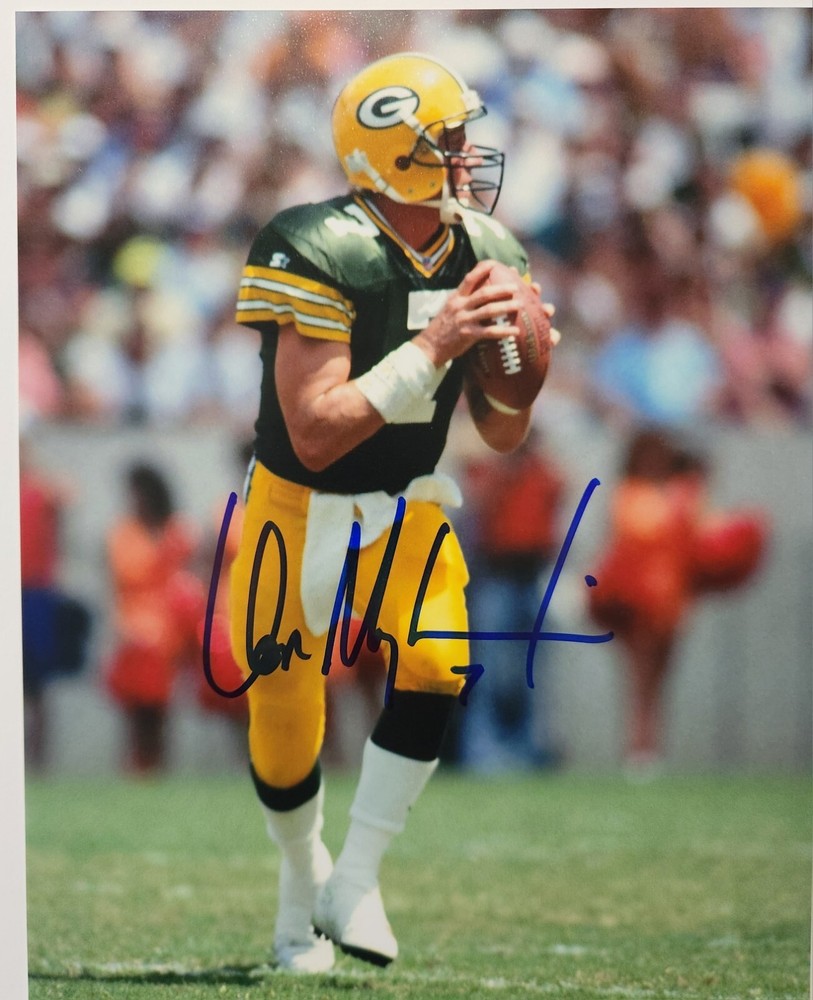 Don Majkowski Green Bay Packers Virginia Lions Colts Autographed 8x10 COA