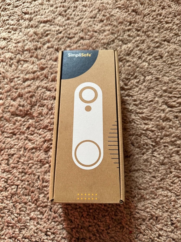 SimpliSafe Video Doorbell Camera Smart Home Security Wi-Fi Wired Camera White