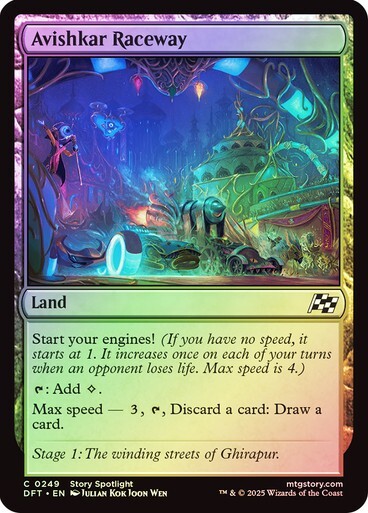 Avishkar Raceway 249 Foil NM MTG Aetherdrift Magic
