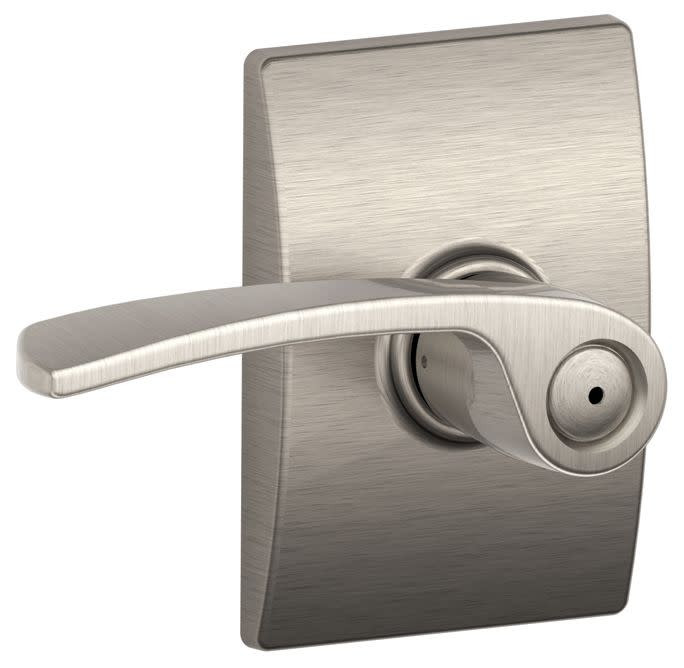 Schlage F40-MER-CEN Merano Privacy Door Lever Set