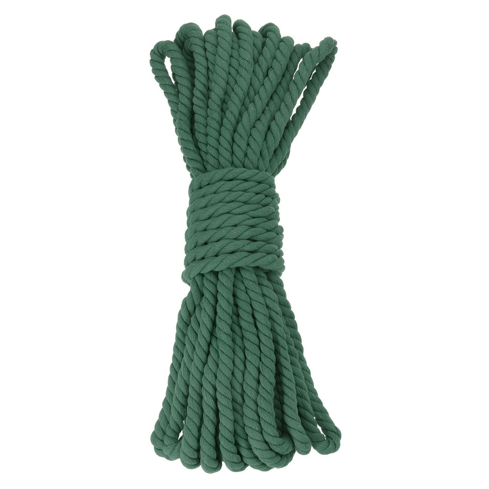 0.5 Inch 50 Feet Macrame Cord, Cotton Cord Rope String - Dark Green