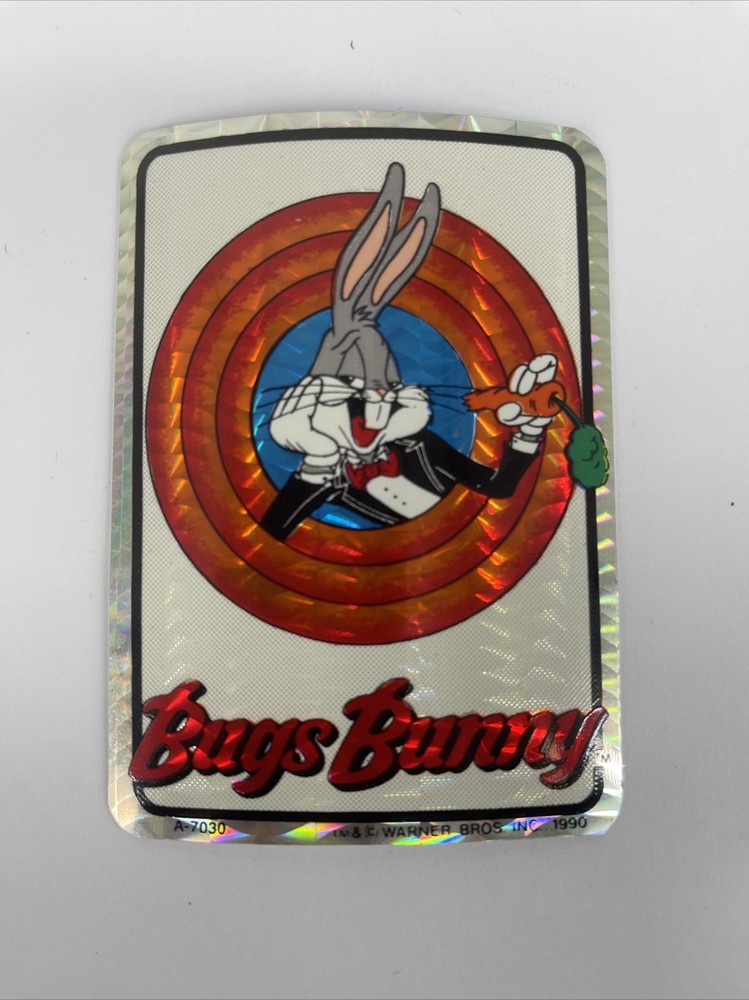 Vintage 1990 Looney Tunes Bugs Bunny Vending Machine Prism Sticker A-7030 (20)