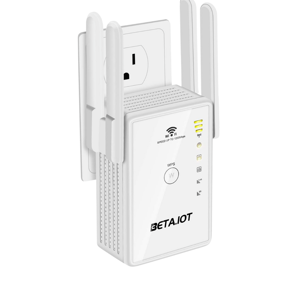 BETA.IOT Wireless WiFi Extender Repeater High Speed Dual Band AC1200 BoosterREAD-image
