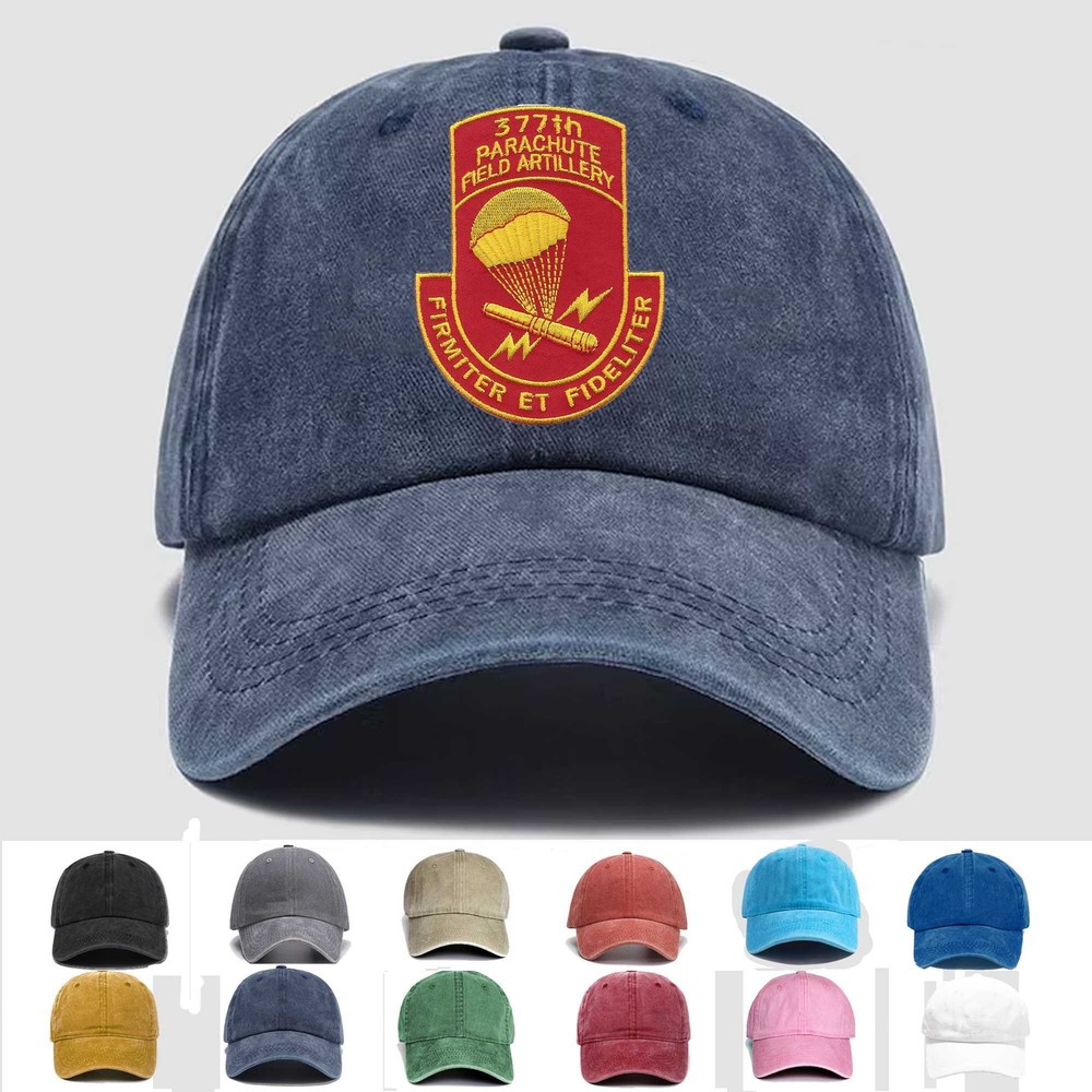 Custom Embroidered 3377th Airborne Field Artillery Battalion Veteran Cap