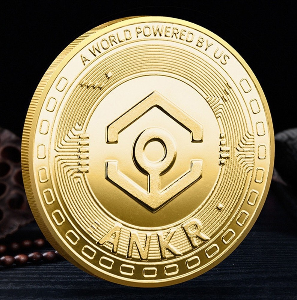 ANKR Crypto Coins Cryptocurrency Bit Coin Physical Commemorative Token - 2 Pcs-image