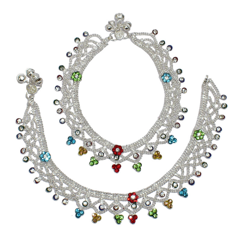 Fashion Ankle Bracelet Women Ethnic Anklet Payal Chain Bollywood Style Jewelry