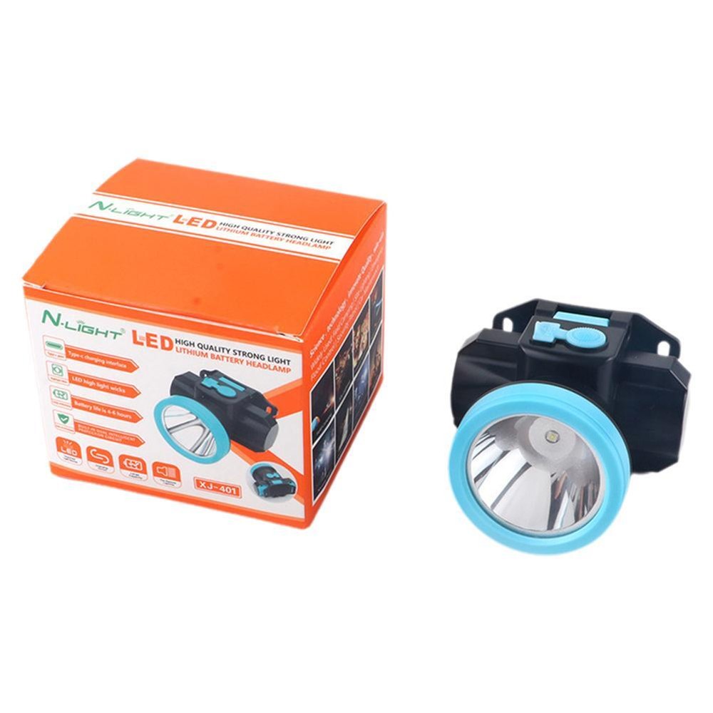 LED Ultra-bright Headlamp Rechargeable Battery Head-worn Fishing Light T7N7