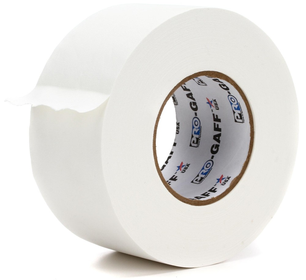 Pro Tapes Pro Gaff Premium 3-inch Gaffers Tape - 55-yard Roll - White