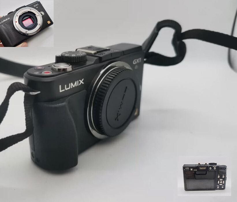 Panasonic LUMIX DMC-GX1 24.2MP SLR Black Mirrorless Interchangeable Lens