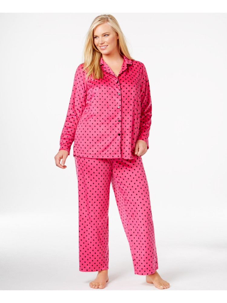 CHARTER CLUB INTIMATES Intimates Pink Collared Sleep Shirt Pajama Top XXL