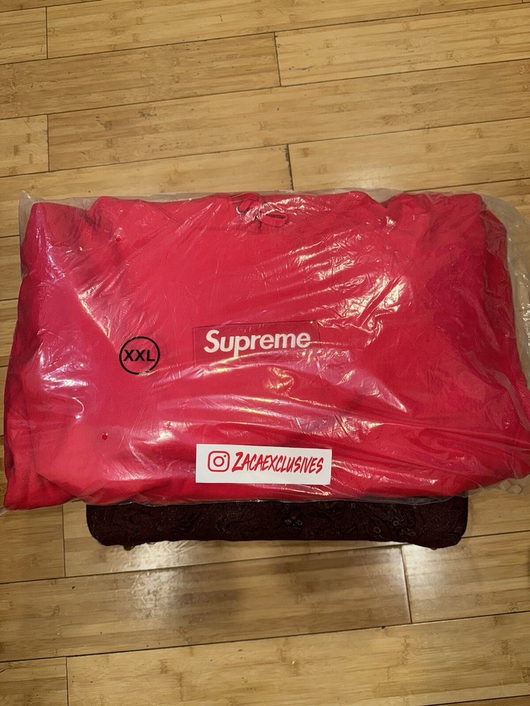 Supreme Red Box Logo Bogo Hoodie Hooded Sweatshirt XXL FW23 New!