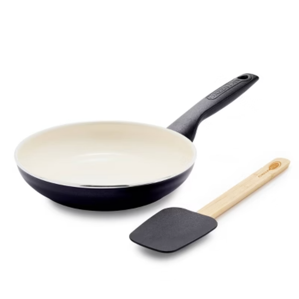 GreenPan Rio 2-Piece 8-Inch Ceramic Nonstick Frypan Set with Spatula