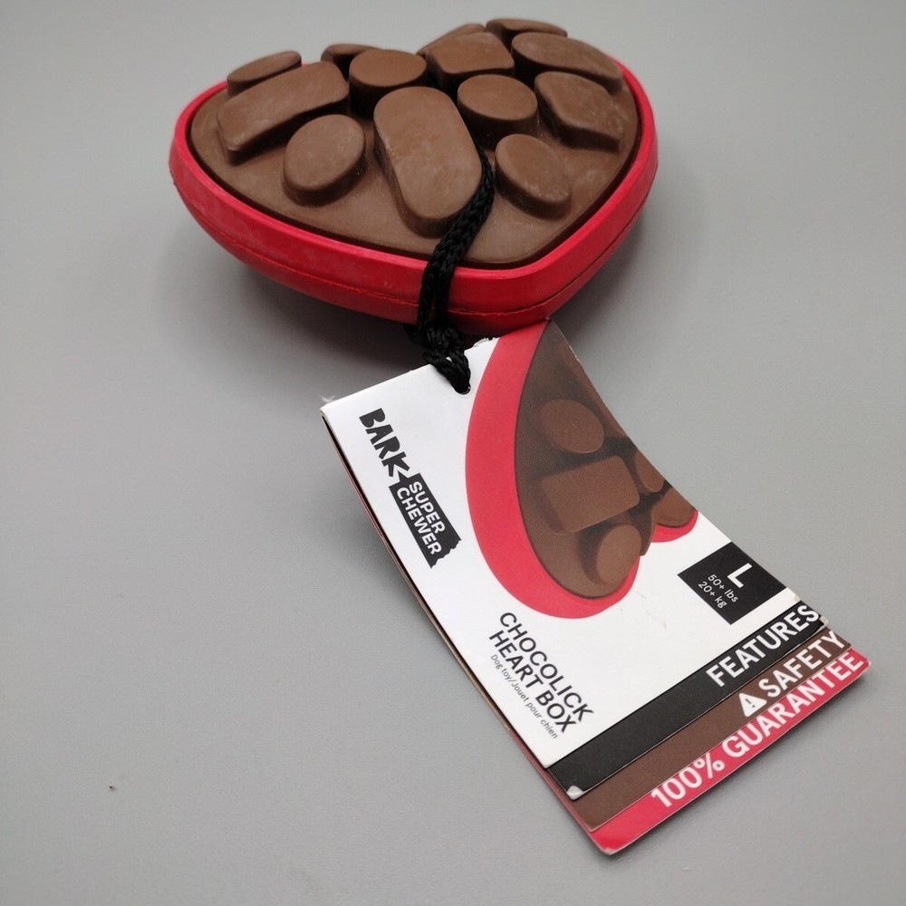 Barkbox Super Chewer Chocolick Heart Box Valentine's Chocolate Large (50+ lbs)