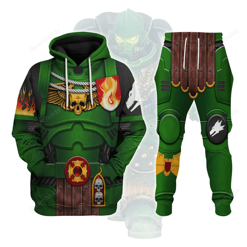 Custom Salamander Captain Cosplay Hoodie & Sweatpants Set