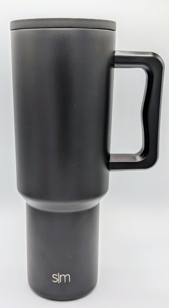 40oz Simple Modern Trek Tumbler Black Like New Straw Cup