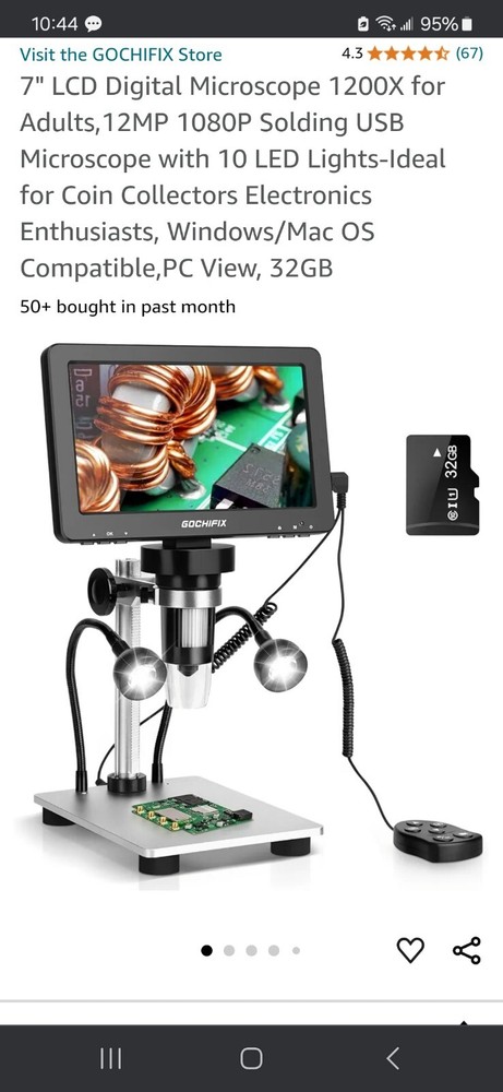 7 inch lcd digital microscope