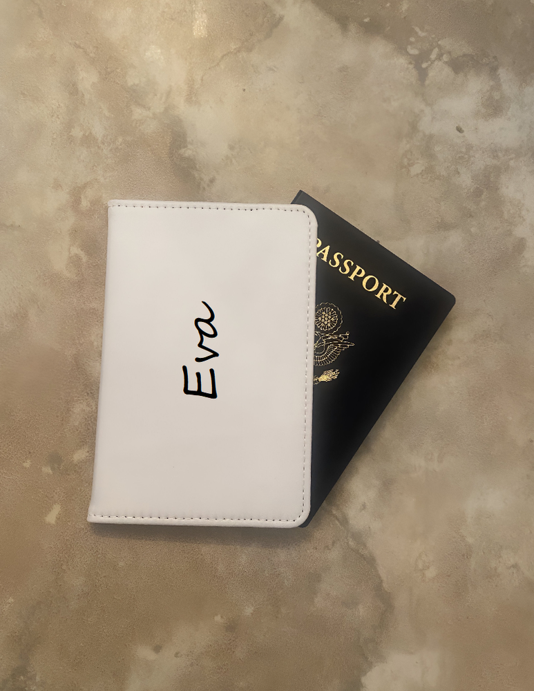 Custom Name EVA Passport Wallet Travel Document Holder-image