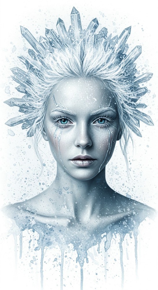 Abstract Flower Girl Digital Art PNG Wallpaper for PC & Mobile