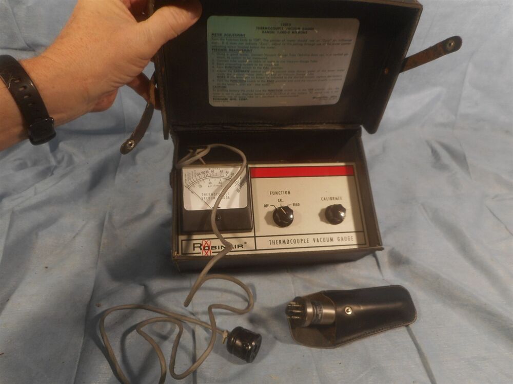 Robinair 1,000-0 microns Thermocouple Vacuum Gauge 14010, sold as seen no return