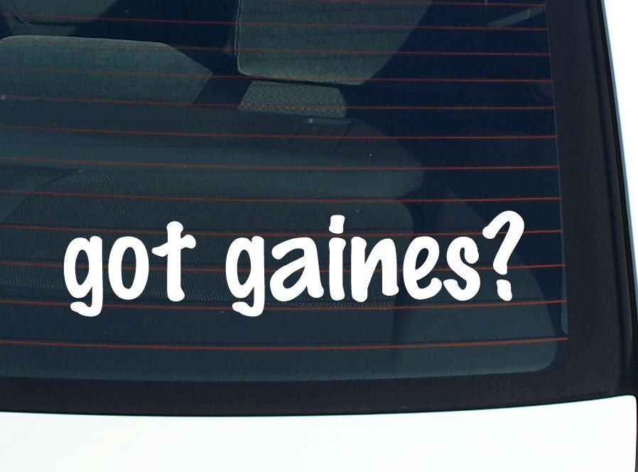 got gaines? CAR DECAL BUMPER STICKER VINYL FUNNY LAST NAME WINDOW PRIDE