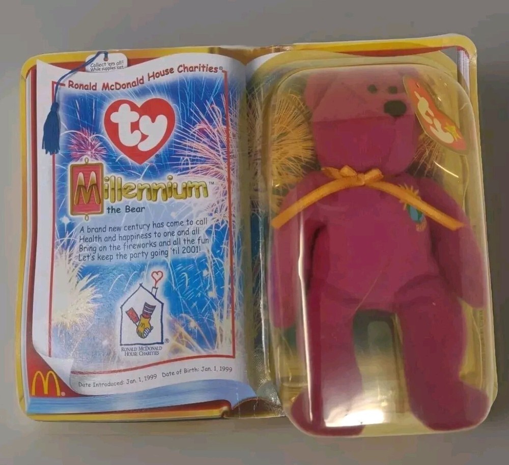 VINTAGE 1999 McDONALD'S TY BEANIE BABY MILLENNIUM THE BEAR