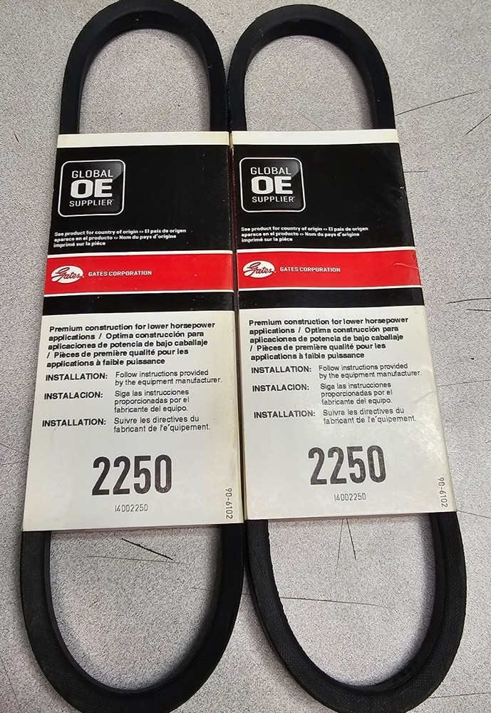 Gates Truflex Belt 2250 #4L250 (Lot of 2)