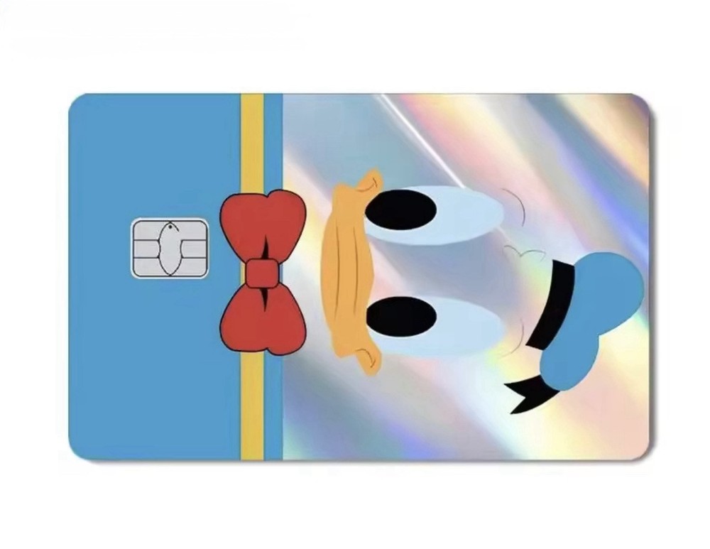 Donald Duck Holographic Laser Skin Decal for Credit Debit Cards  -image