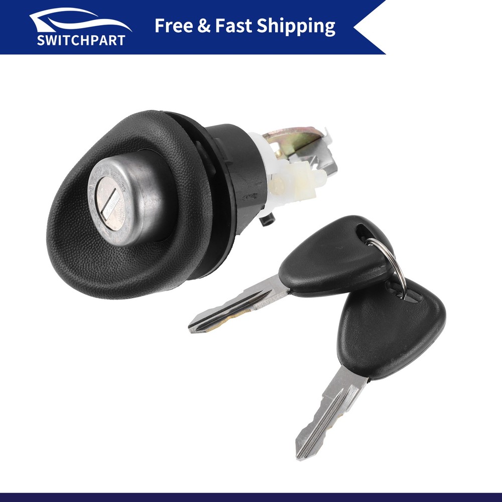 Renewed Door Lock Cylinder with Keys for Renault Logan & Twingo - 1pc