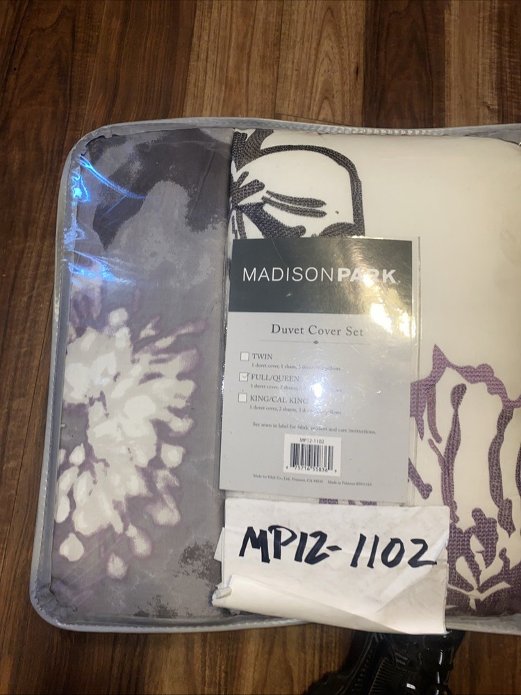 Madison Park 6-Piece Colorful Printed Cotton Duvet Cover Set  