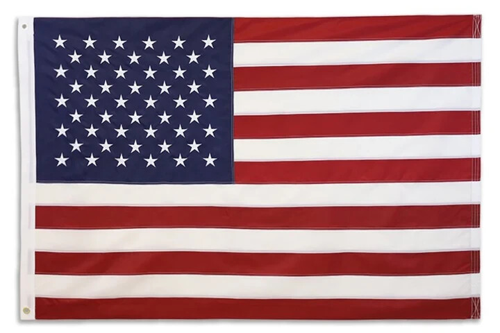 Durable 4x6ft Embroidered USA Patriotic American Flag