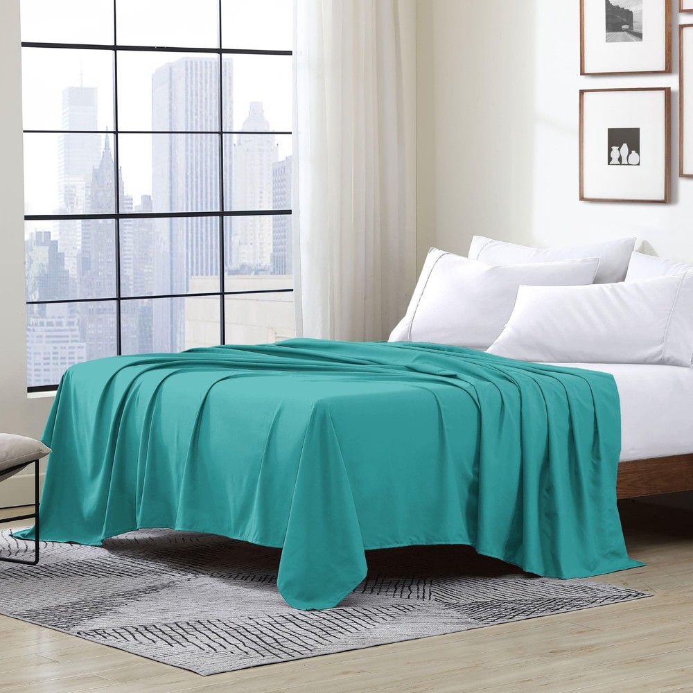 Hotel Luxury & Fade Resistant Double Brushed Ultra Soft Microfiber 1-Piece Si...