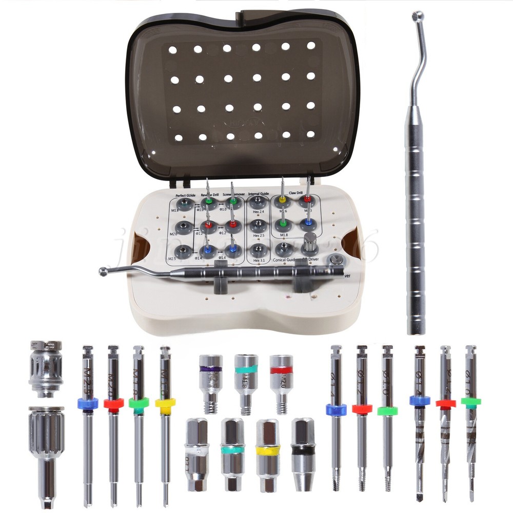 Dental Universal Implant Prosthetic Kit Screw Remover Drill Driver Repair Tool