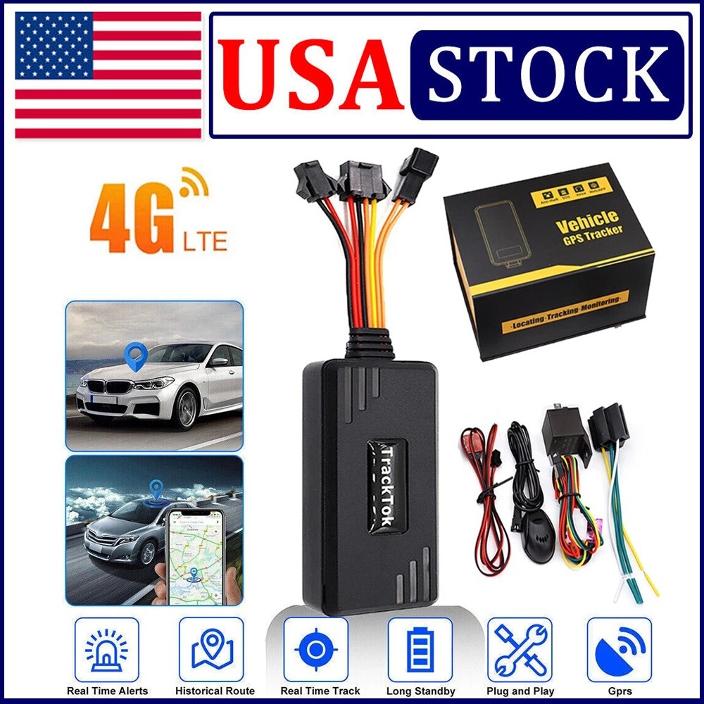 4G Car GPS Tracker with Real-Time Tracking Remote Anti-Theft Locator Device