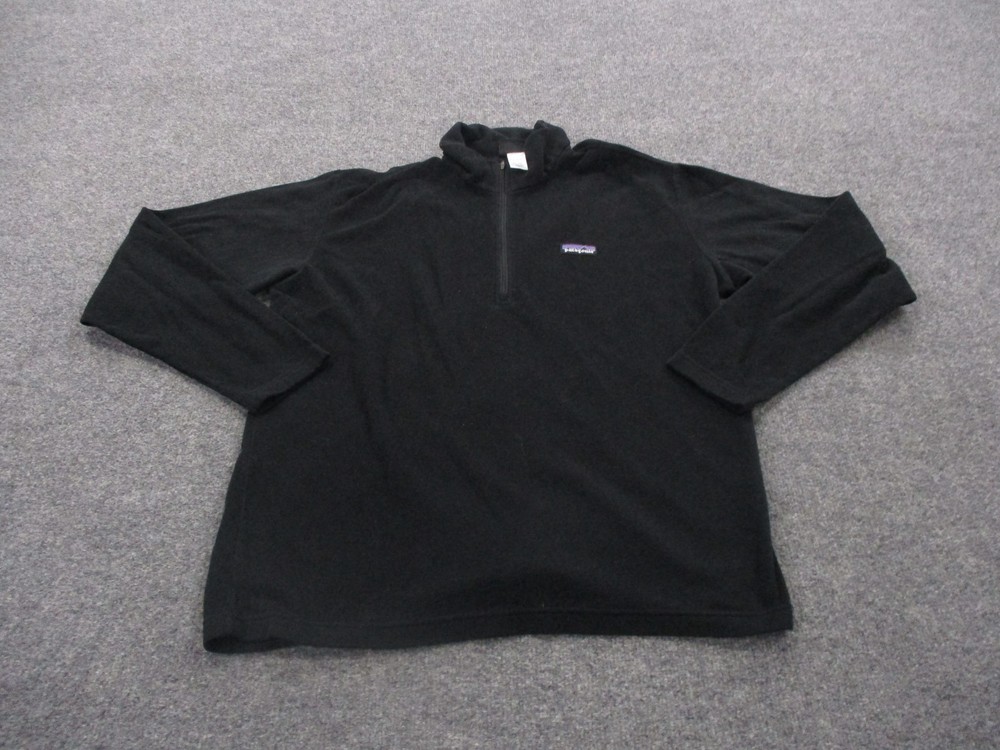 Patagonia Mens Synchilla Fleece Jacket Black Hiking Sweater Outdoor Wear