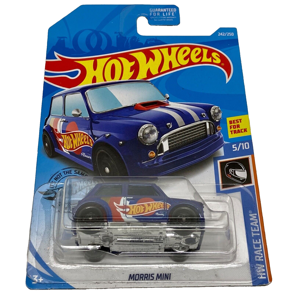 Hot Wheels Mini Morris 242/250 Blue HW Race Team 5/10 Best For Track 2018-2019