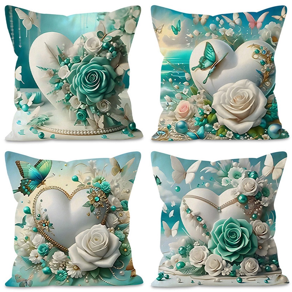 Valentine's Day Couple Love Sofa Pillow Cover Home Decoration Pillow Cover