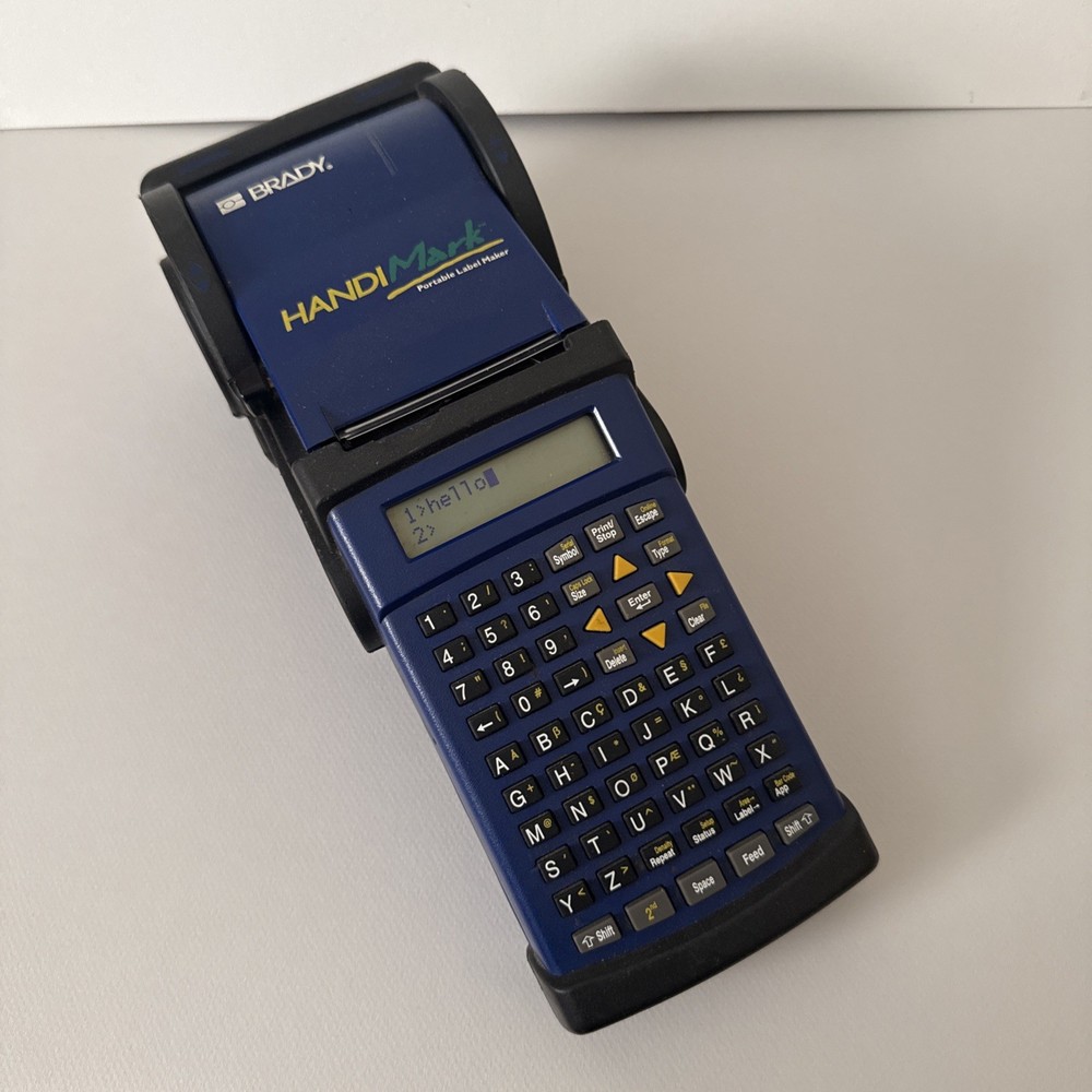 Brady HandiMark Portable Label Maker Printer Works No Charger or Labels Included  