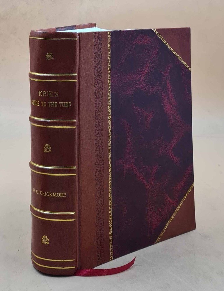 Krik'S Guide To The Turf. 1882-1883 By Crickmore, H. G. [Leather Bound]