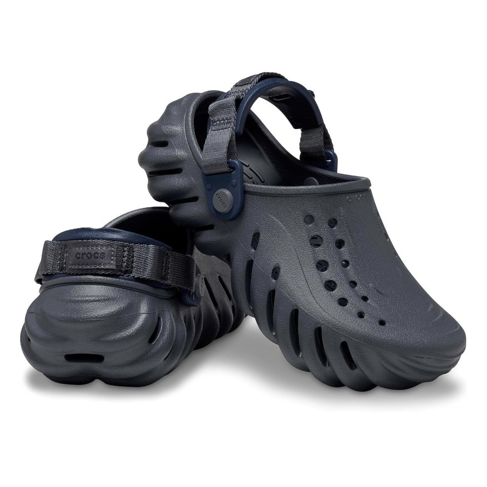 Crocs Echo Clog Storm Blue Shoes Slide Sandals Summer Womens Size 6 - Juniors 4