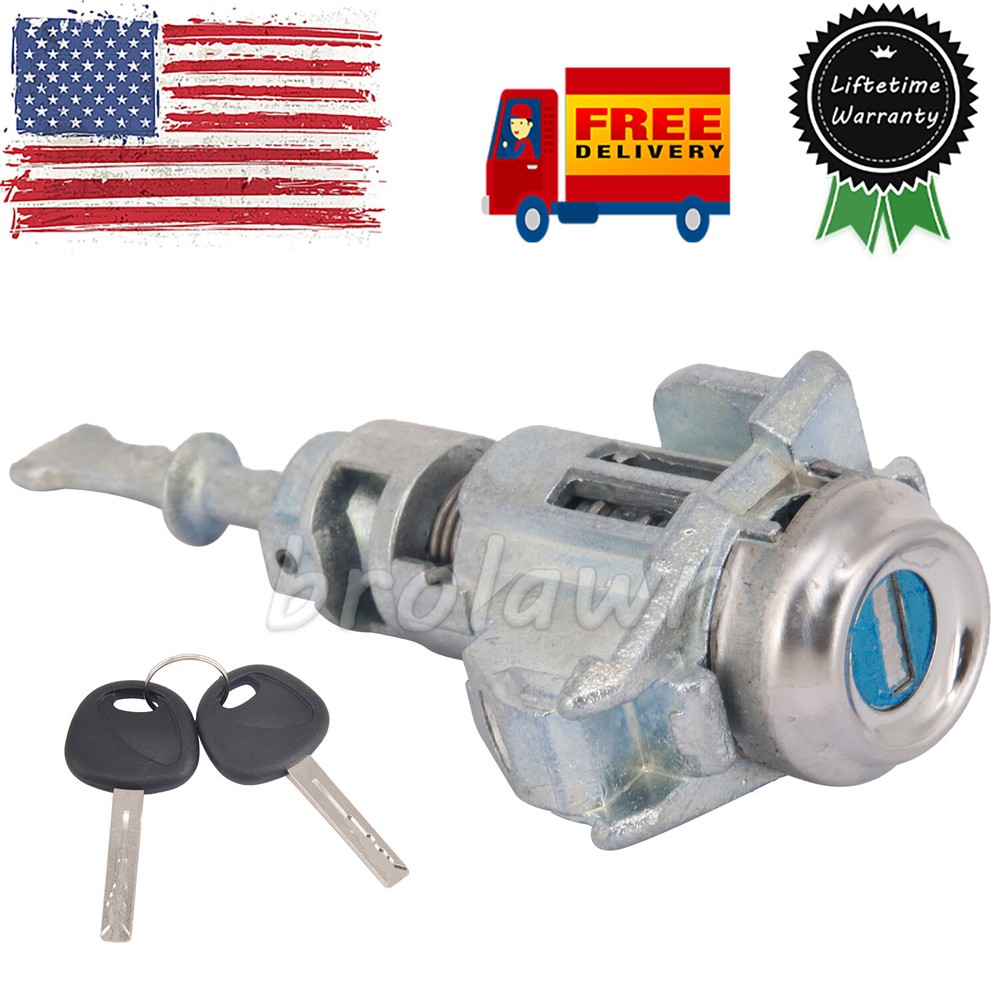 Left Driver Side Door Lock Cylinder with 2 Keys for 2011-2018 Kia Optima